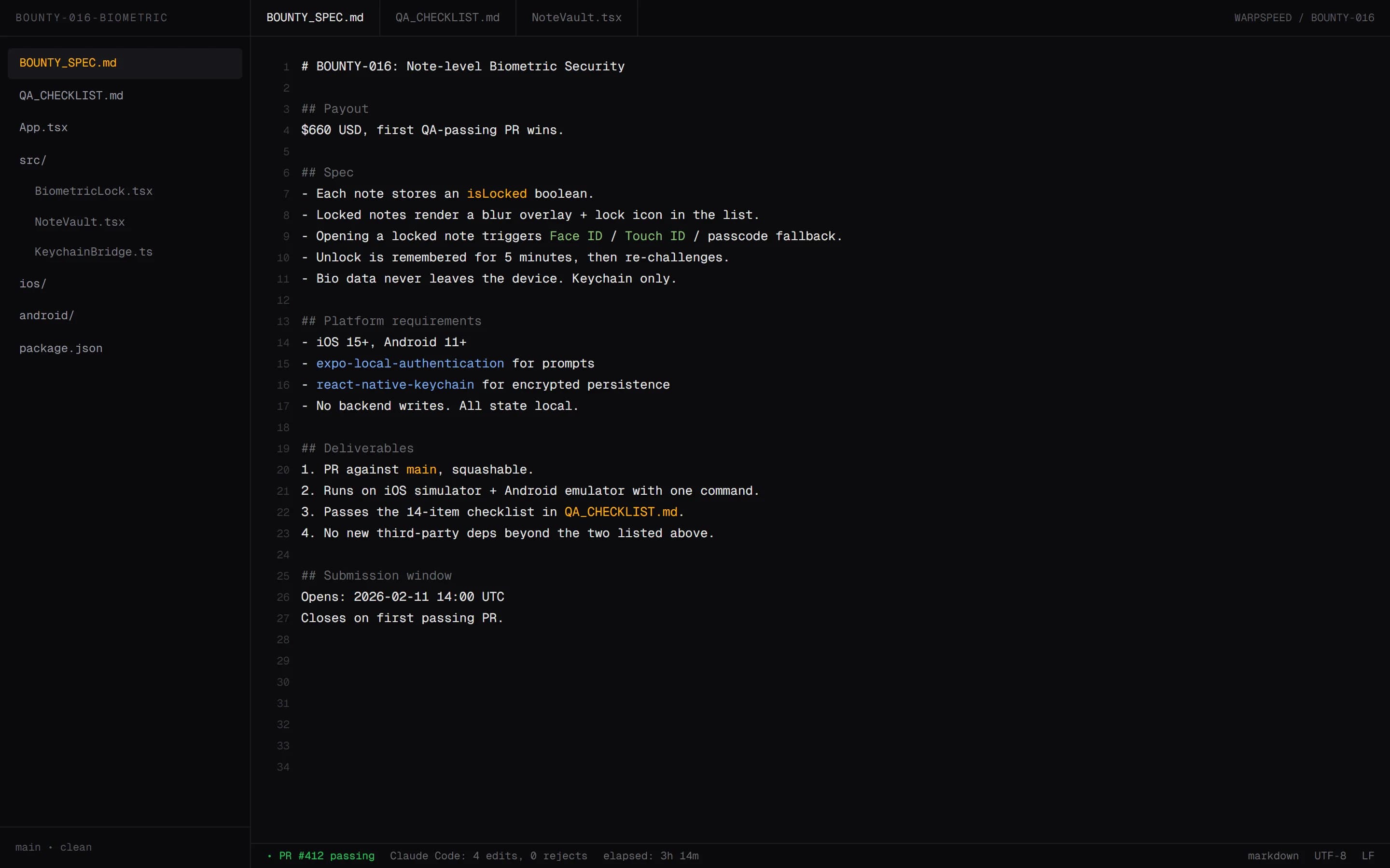 Warpspeed Bounties preview